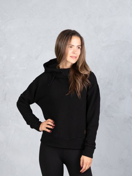 Drexiss dámská mikina CALM STRUCTURE BLACK