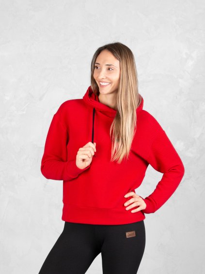 Drexiss dámská mikina CALM STRUCTURE RED