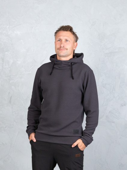 Drexiss pánská mikina CALM STRUCTURE ANTRACIT