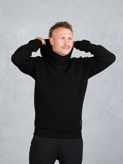 Drexiss pánská mikina CALM STRUCTURE BLACK