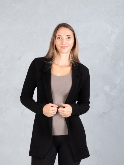 Drexiss dámské sako LISS STRUCTURE BLACK