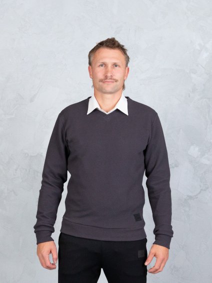 Drexiss pánská mikina MONT STRUCTURE ANTRACIT