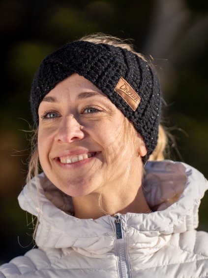 Drexiss čelenka TWIST LUREX BLACK