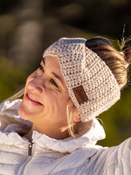 Drexiss čelenka TWIST LUREX BEIGE