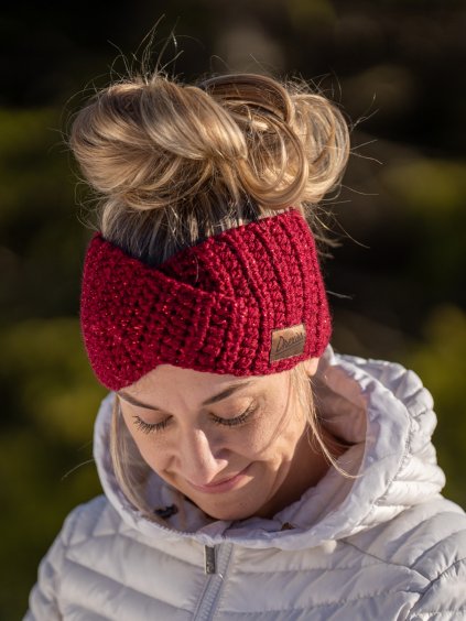 Drexiss čelenka TWIST LUREX WINE