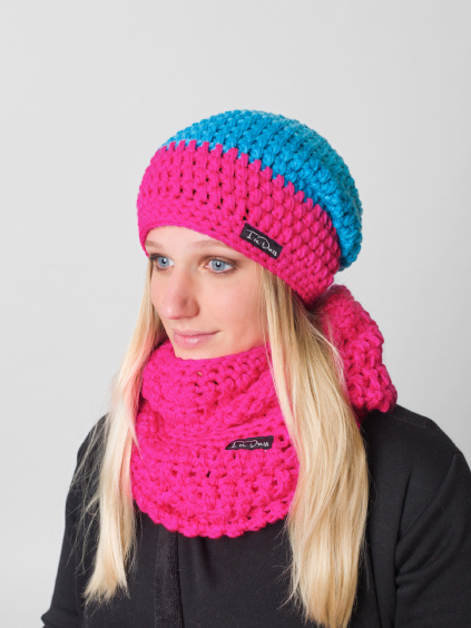 Drexiss háčkovaný set kulich homeless HKAKABO RAZI a nákrčník