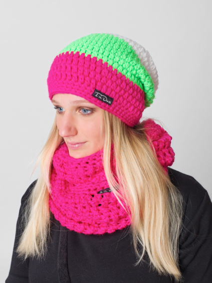 Drexiss háčkovaný set kulich homeless LAGGINHORN a nákrčník