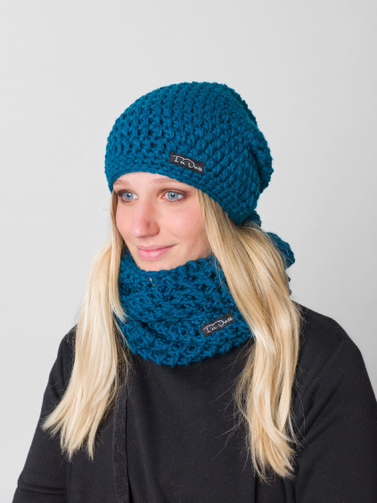 Drexiss háčkovaný set kulich homeless LHOTSE a nákrčník