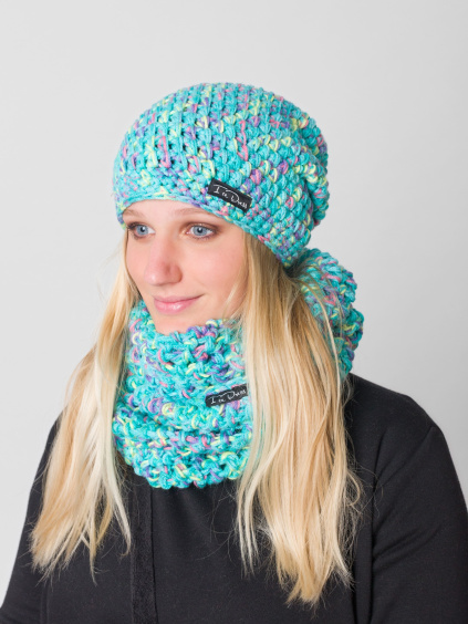 Drexiss háčkovaný set kulich homeless MOUNT PANDIM a nákrčník