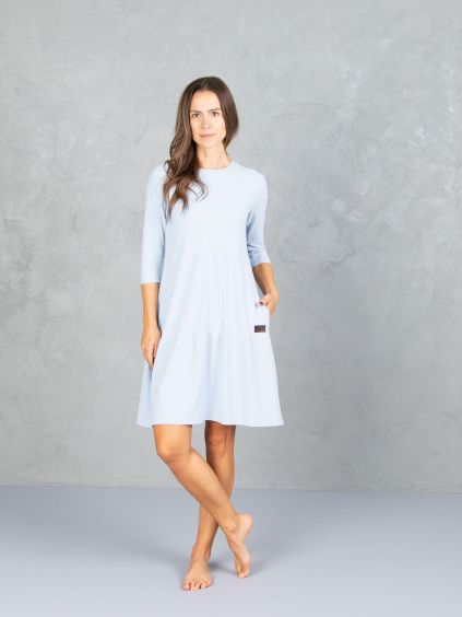 Drexiss šaty SOFIE SILK SPRING LIGHT BLUE