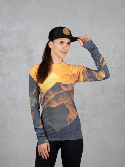 Drexiss ALL SUNSET YELLOW MERINO ACTIVE dlouhý rukáv dámské