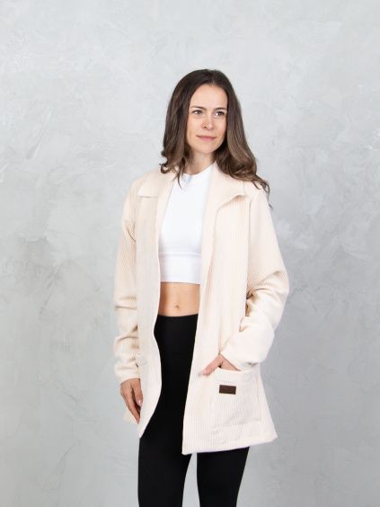 Drexiss manšestrové sako MARLOW CREAM