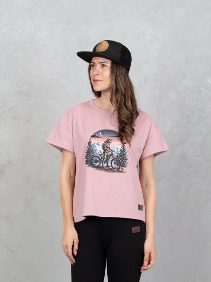 Drexiss tričko FLOW BIKE OLD PINK