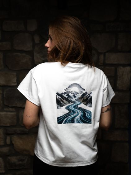 Drexiss tričko FLOW MOONRIVER WHITE