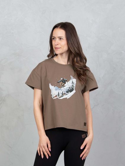 Drexiss tričko FLOW SKI COFFEE