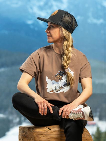 Drexiss tričko FLOW SKI COFFEE