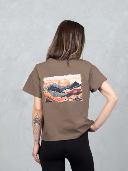 Drexiss tričko FLOW SKYFIRE COFFEE