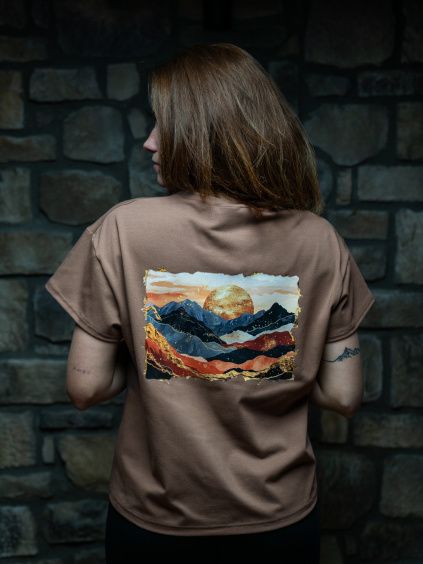 Drexiss tričko FLOW SKYFIRE COFFEE