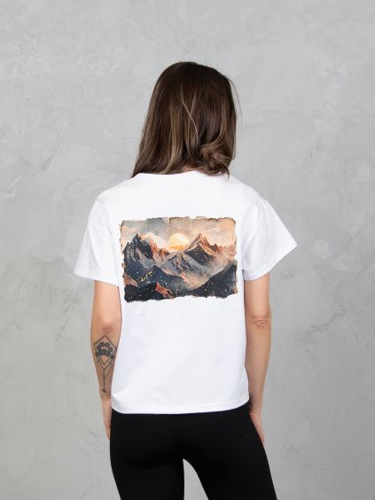 Drexiss tričko FLOW DUSK WHITE