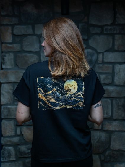 Drexiss tričko FLOW MOONLIGHT BLACK