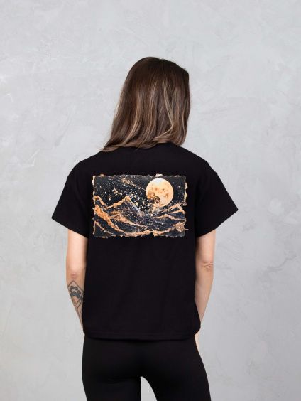 Drexiss tričko FLOW MOONLIGHT BLACK