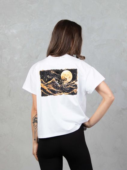 Drexiss tričko FLOW MOONLIGHT WHITE