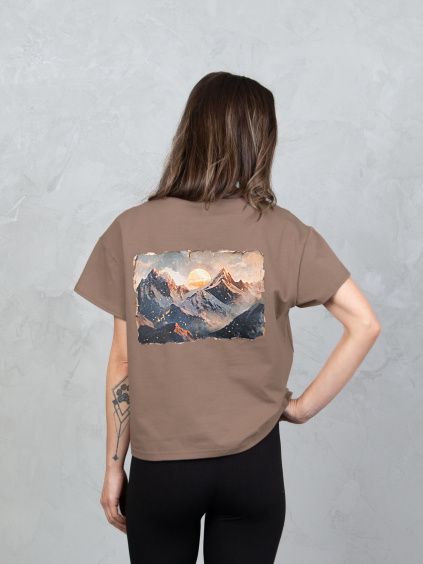 Drexiss tričko FLOW DUSK COFFEE