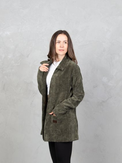 Drexiss manšestrové sako MARLOW KHAKI (2)