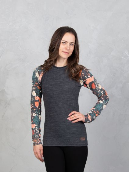 Drexiss ZONE BLOOMY MERINO ACTIVE dlouhý rukáv