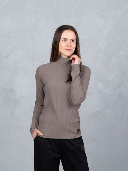 Drexiss tričko ROLL LONG TAUPE GREY