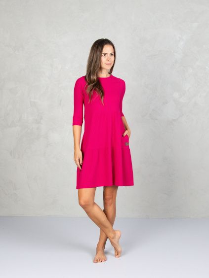 Drexiss šaty SOFIE SILK SPRING REALLY PINK