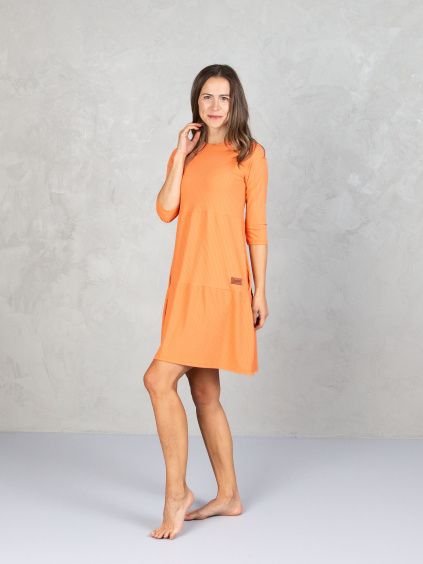 Drexiss šaty SOFIE SILK SPRING PAPAYA