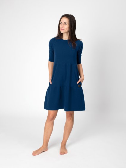 Drexiss podzimní šaty SOFIE DARK BLUE