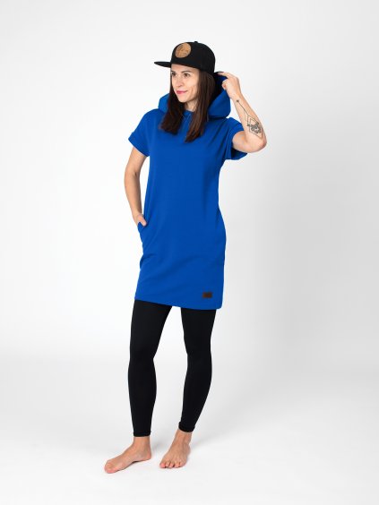 Drexiss šaty SARAH QUEEN BLUE, Drexiss kšiltovka BLACK, Drexiss legíny BLACK