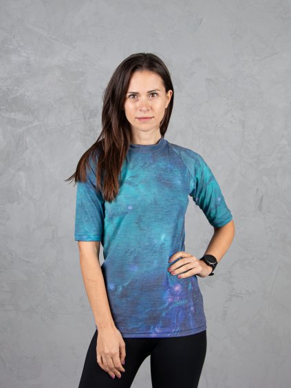 Drexiss ALL MYSTIC OCEAN MERINO ACTIVE krátký rukáv