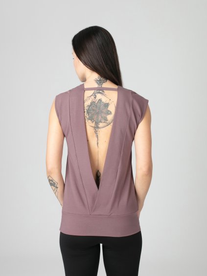 Drexiss tričko YOGA OLD VIOLET
