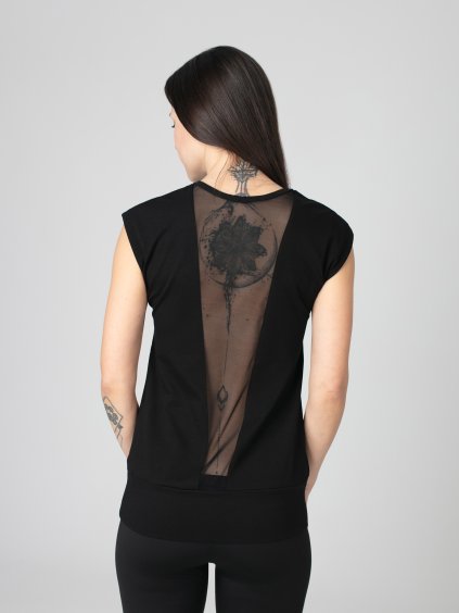 Drexiss tričko YOGA MESH BLACK