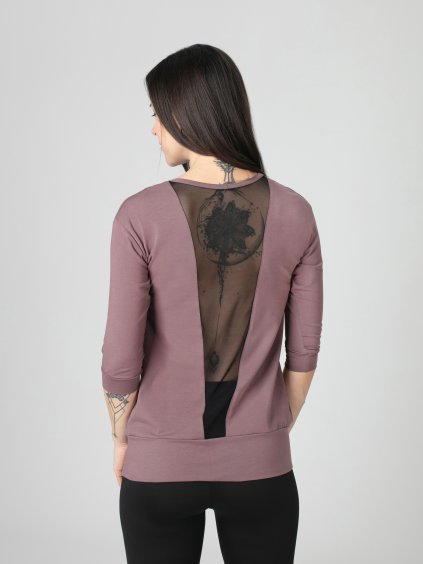 Drexiss tričko YOGA SPRING MESH OLD VIOLET