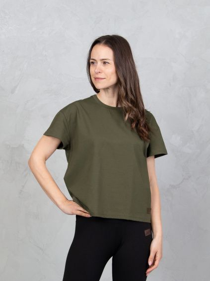 Drexiss tričko FLOW DARK KHAKI