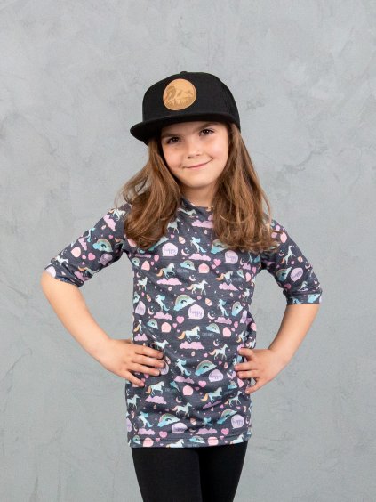 Drexiss ALL MOON UNICORNS MERINO ACTIVE krátký rukáv