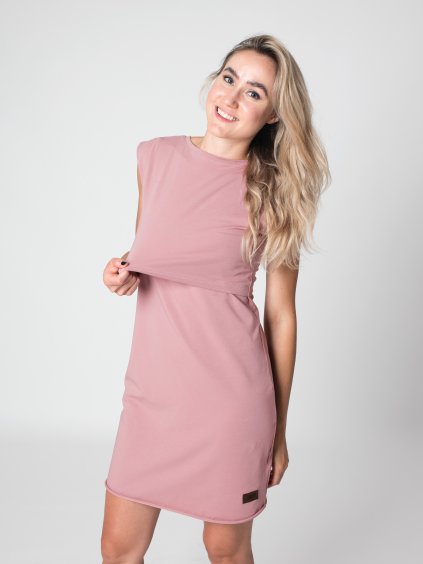 Drexiss kojící šaty ANGELIKA OLD PINK