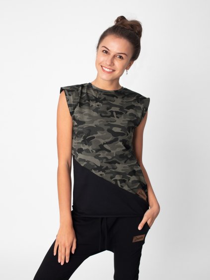Drexiss tričko LINE AMRY BLACK