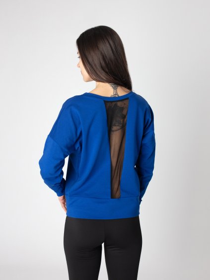 Drexiss dámská mikina YOGA MESH QUEEN BLUE (2)