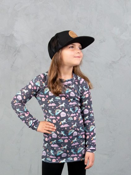 Drexiss ALL MOON UNICORNS MERINO ACTIVE dlouhý rukáv