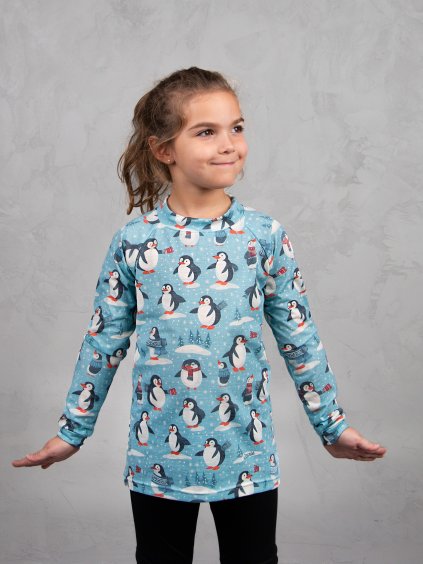 Drexiss ALL PINGUINS MERINO ACTIVE dlouhý rukáv dětské