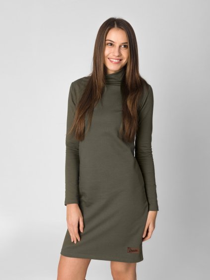 Drexiss šaty WINTER DARK KHAKI