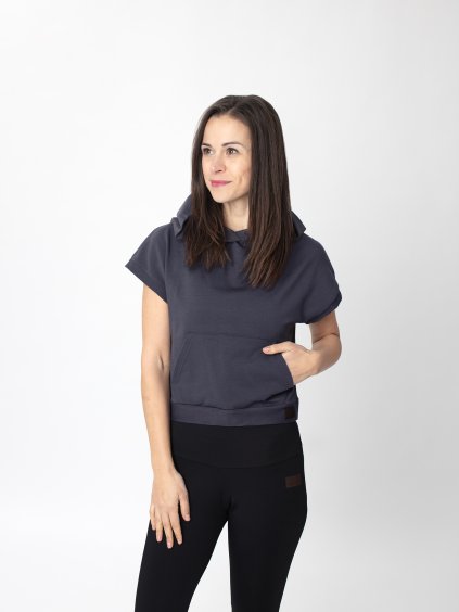 Drexiss crop top YAYA ANTRACIT