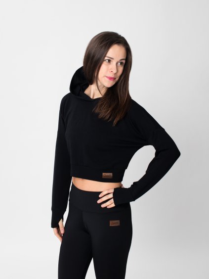 Drexiss crop top YAYA LONG BLACK