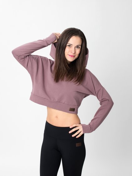Drexiss crop top YAYA LONG OLD VIOLET