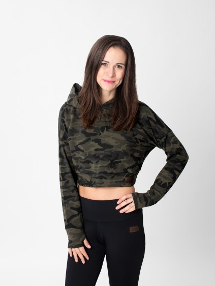Drexiss crop top YAYA LONG ARMY
